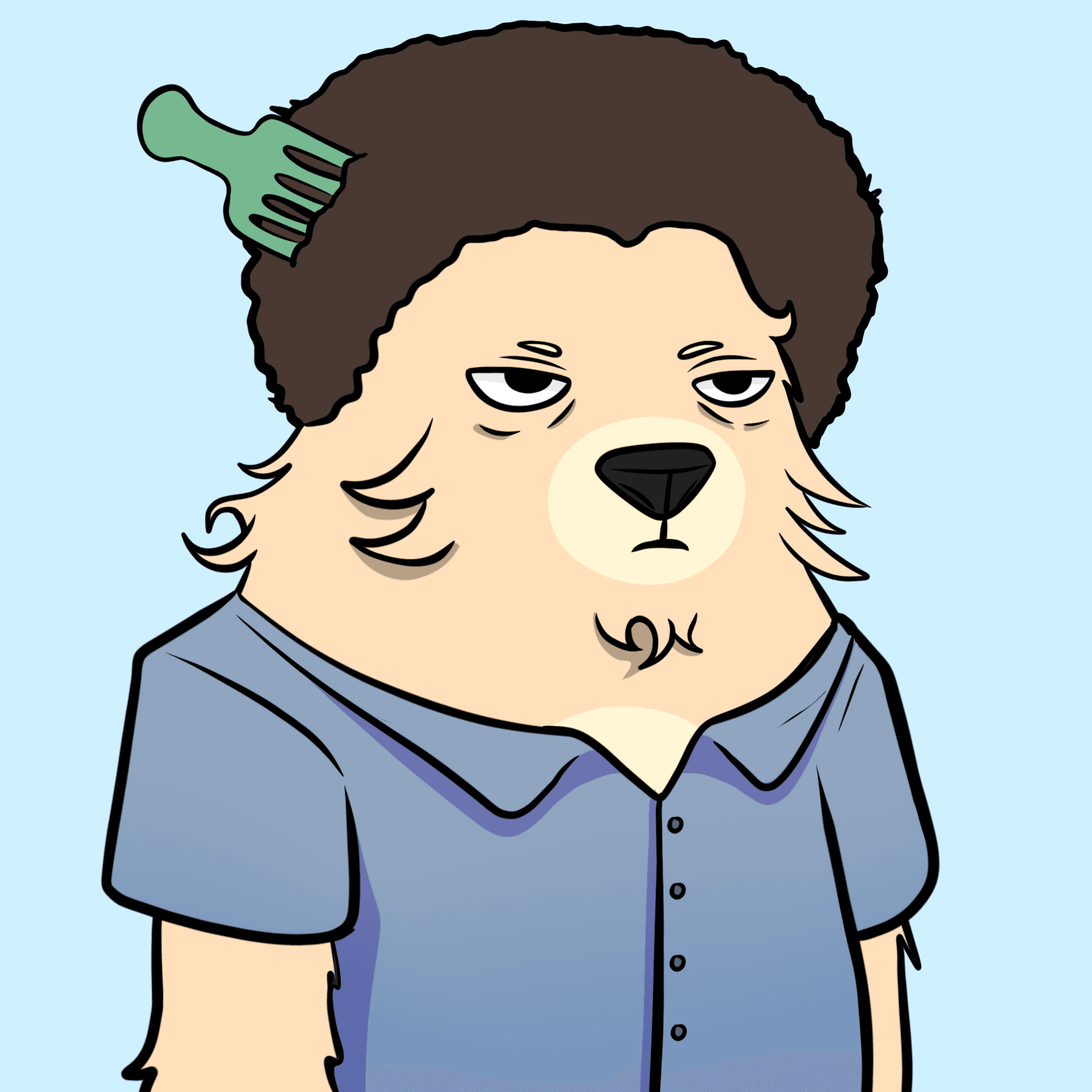 Arte original de Berathoon #100, da coleção Thooon