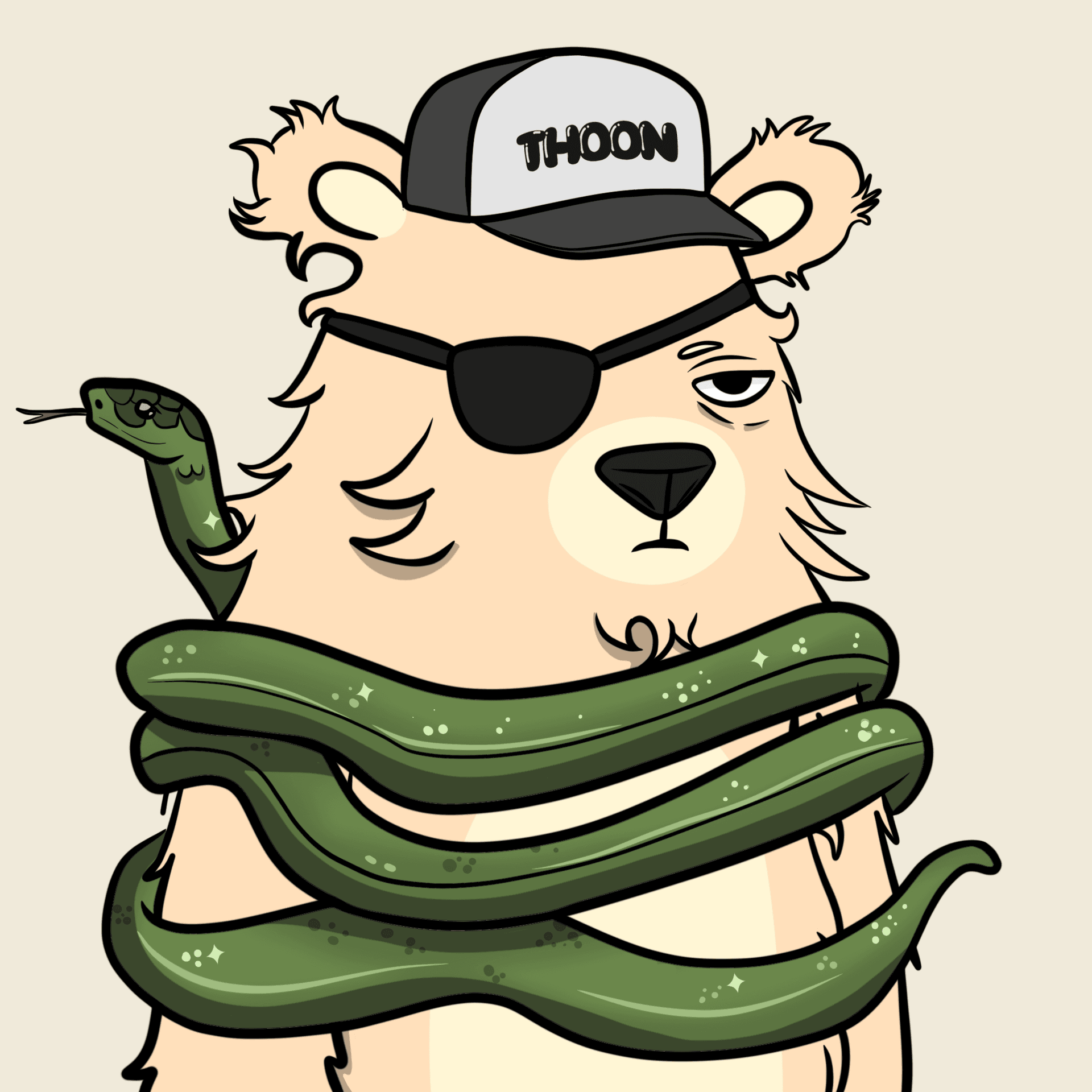 Arte original de Berathoon #200, da coleção Thooon